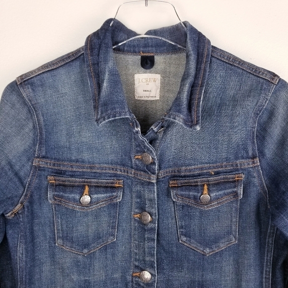J. Crew Denim Jean Jacket size Small - Picture 5 of 8
